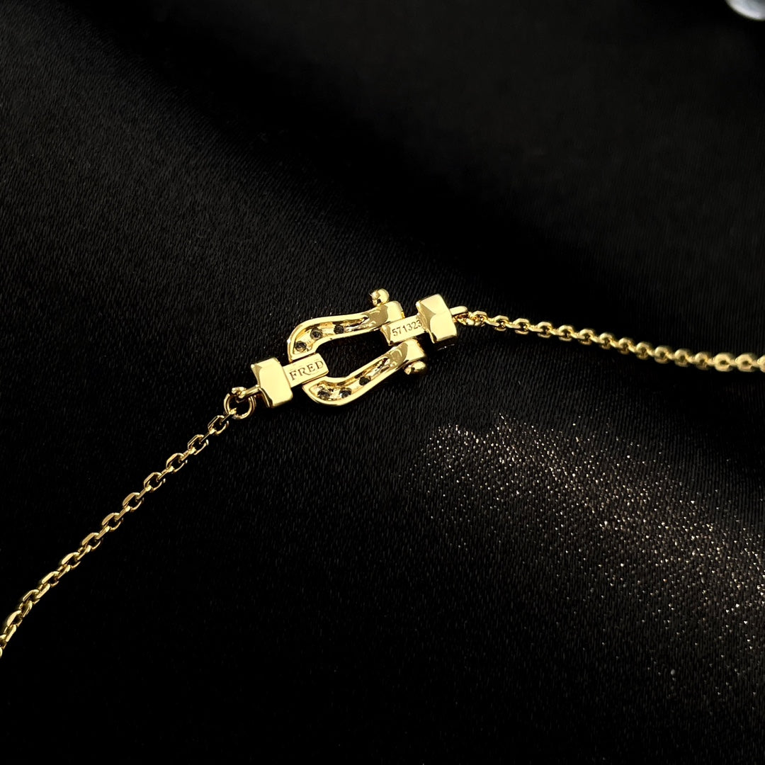 [Eterna Jewels]FORCE 10 VOLLBESETZTE DIAMANTSCHNALLE GLIEDERHALSKEITE MINI MODELL