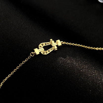 [Eterna Jewels]FORCE 10 VOLLBESETZTE DIAMANTSCHNALLE GLIEDERHALSKEITE MINI MODELL