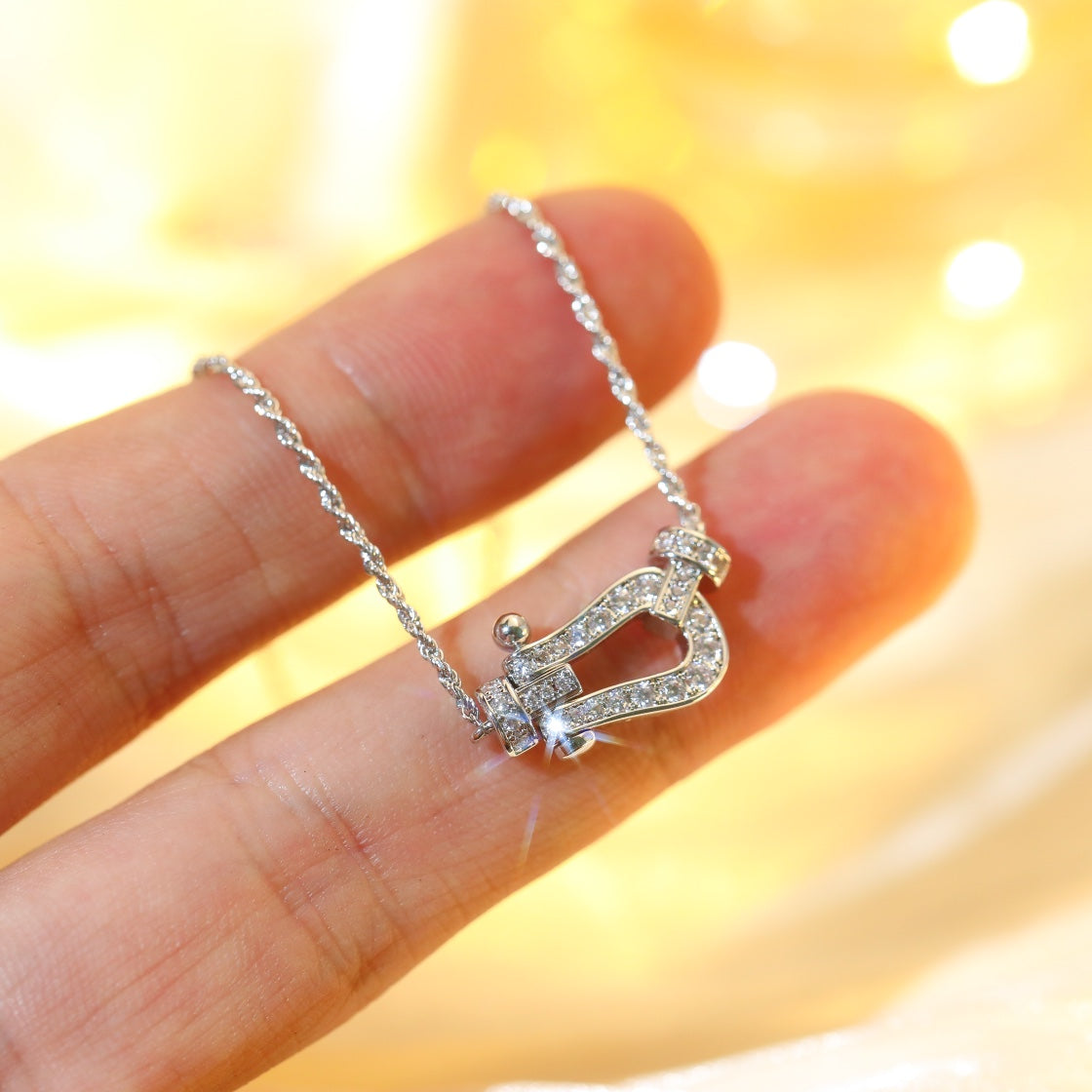 [Eterna Jewels]FORCE 10 DIAMOND SILBERNE HALSKETTE MINI MODELL