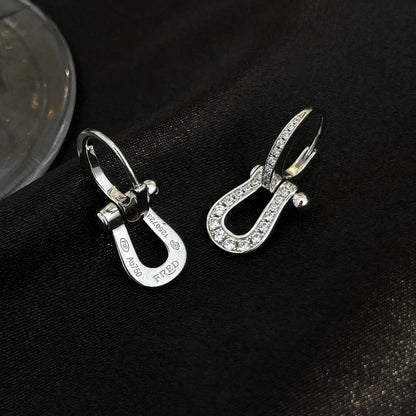 [Eterna Jewels]FORCE 10 OHRRINGE MIT VOLLSTÄNDIGER DIAMANTBESETZUNG, MITTELGROSSES MODELL