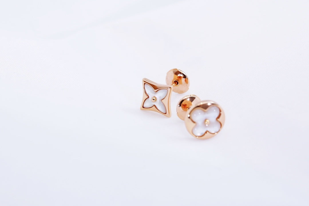 [Eterna Jewels]STERN UND SONNE ROSÉGOLD MOP-OHRSTECKER