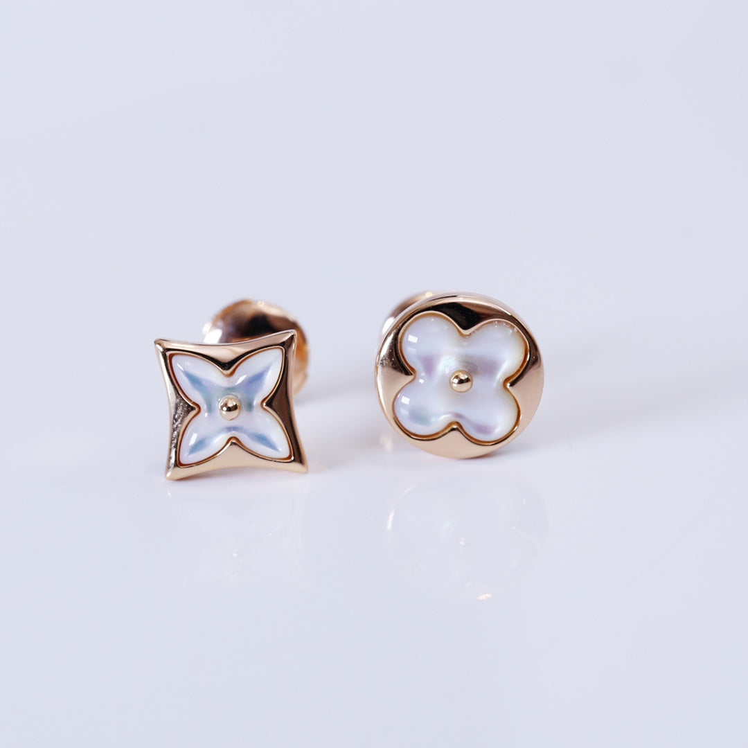 [Eterna Jewels]STERN UND SONNE ROSÉGOLD MOP-OHRSTECKER