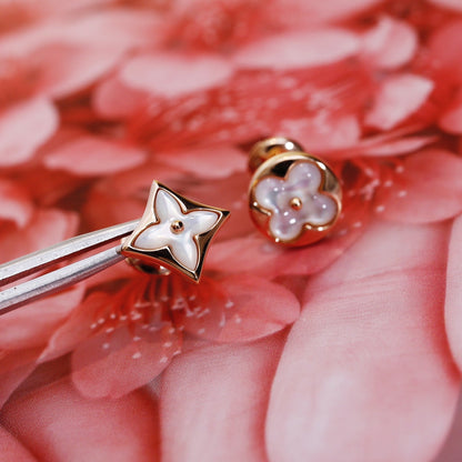 [Eterna Jewels]STERN UND SONNE ROSÉGOLD MOP-OHRSTECKER