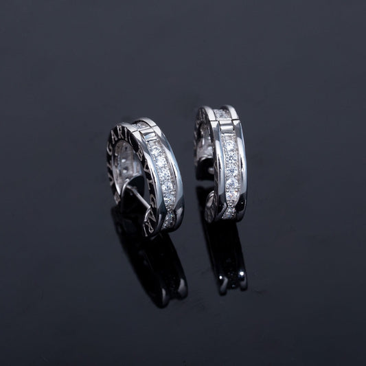 [Eterna Jewels] ZERO 1 MINI SILBER DIAMANT OHRRINGE