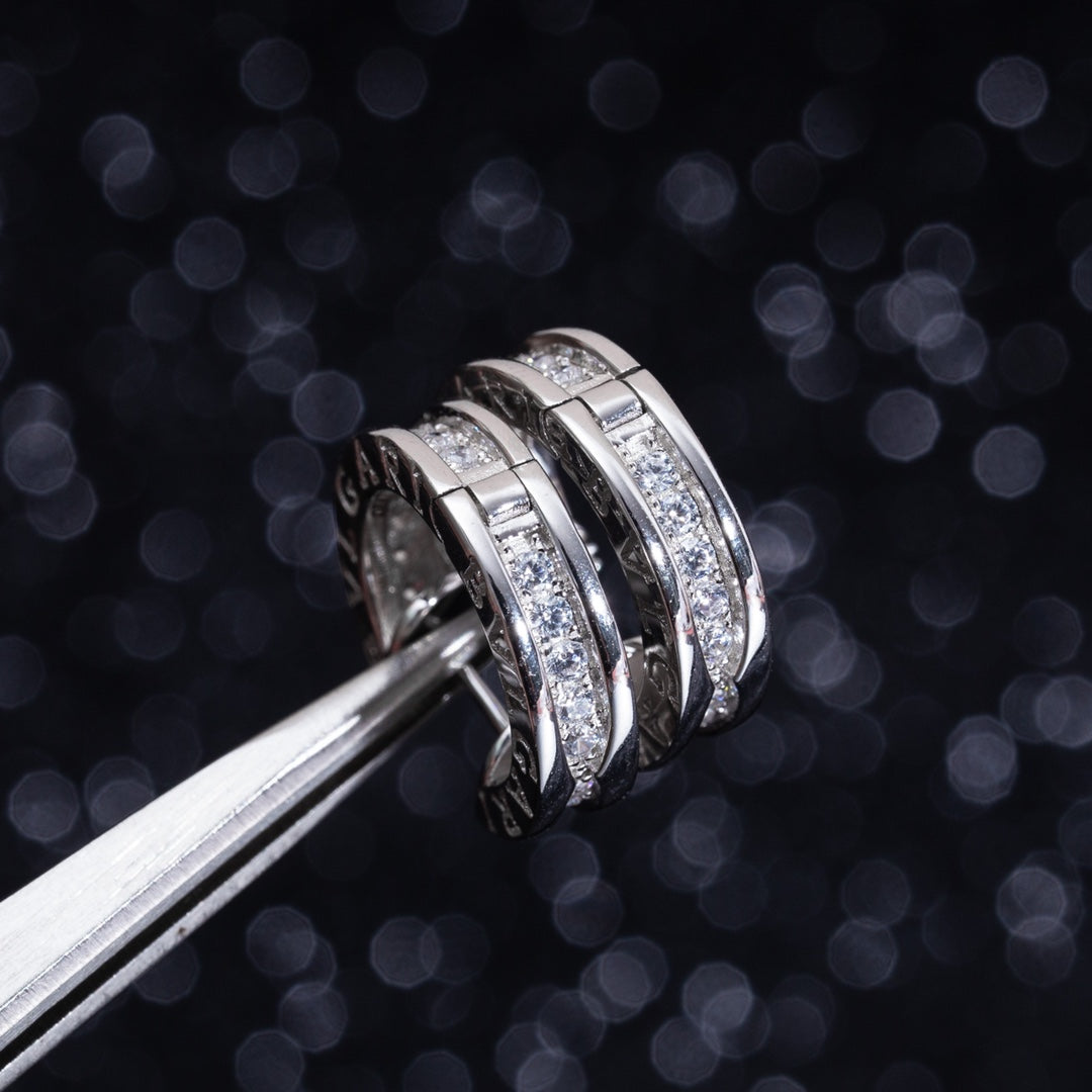 [Eterna Jewels] ZERO 1 MINI SILBER DIAMANT OHRRINGE