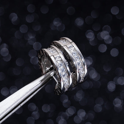 [Eterna Jewels] ZERO 1 MINI SILBER DIAMANT OHRRINGE
