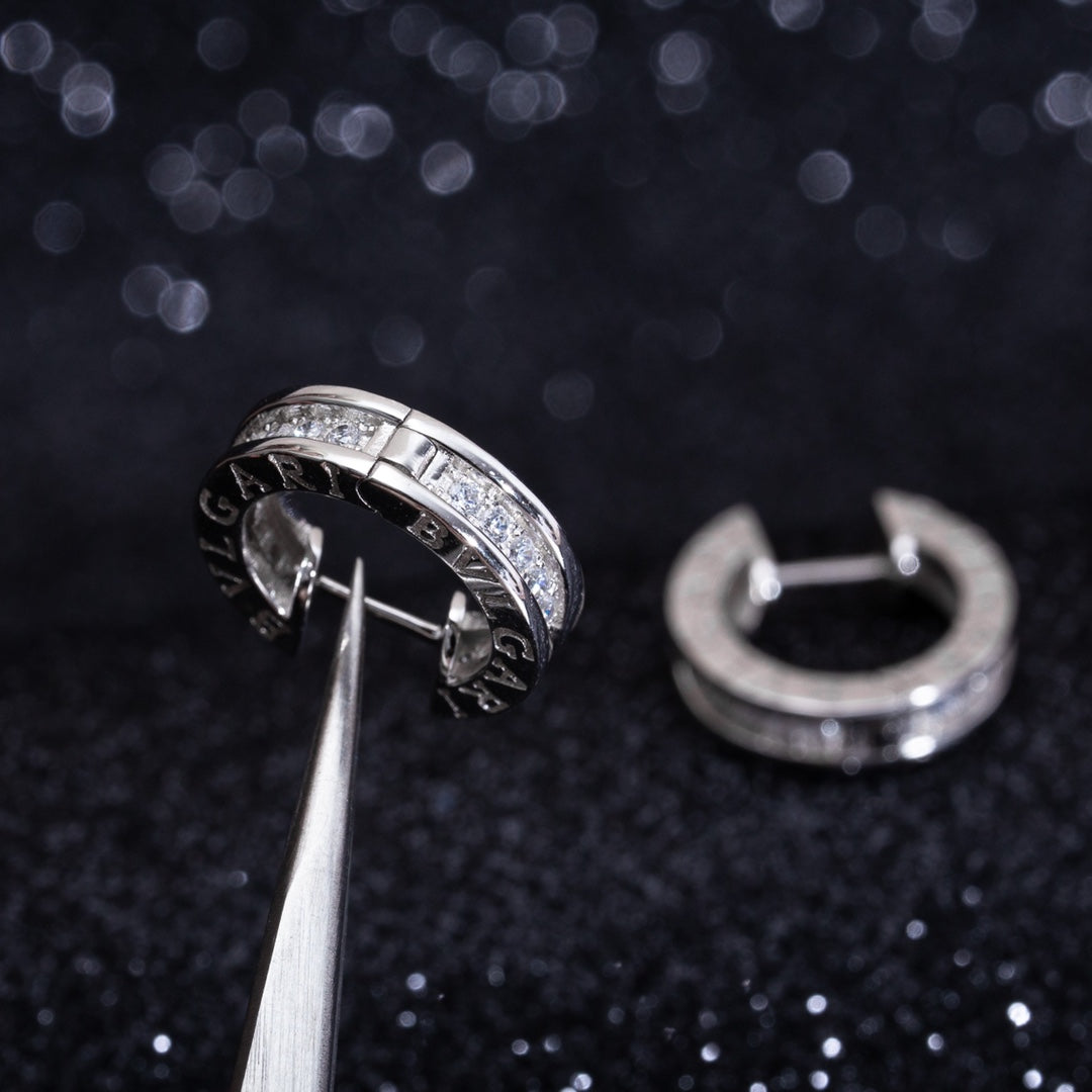 [Eterna Jewels] ZERO 1 MINI SILBER DIAMANT OHRRINGE