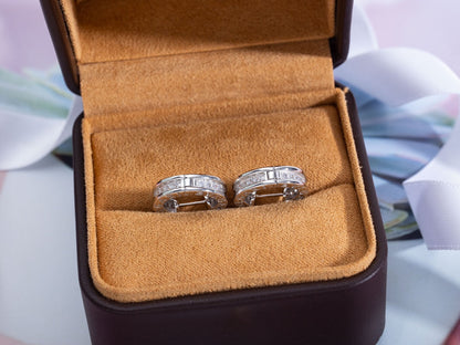 [Eterna Jewels] ZERO 1 MINI SILBER DIAMANT OHRRINGE