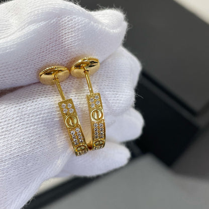 [Eterna Jewels]LIEBES-DIAMANT-GOLDOOHRRINGE