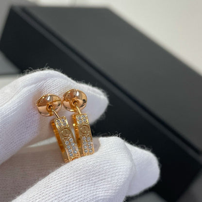 [Eterna Jewels]LOVE DIAMANT ROSÉGOLD CREOLEN