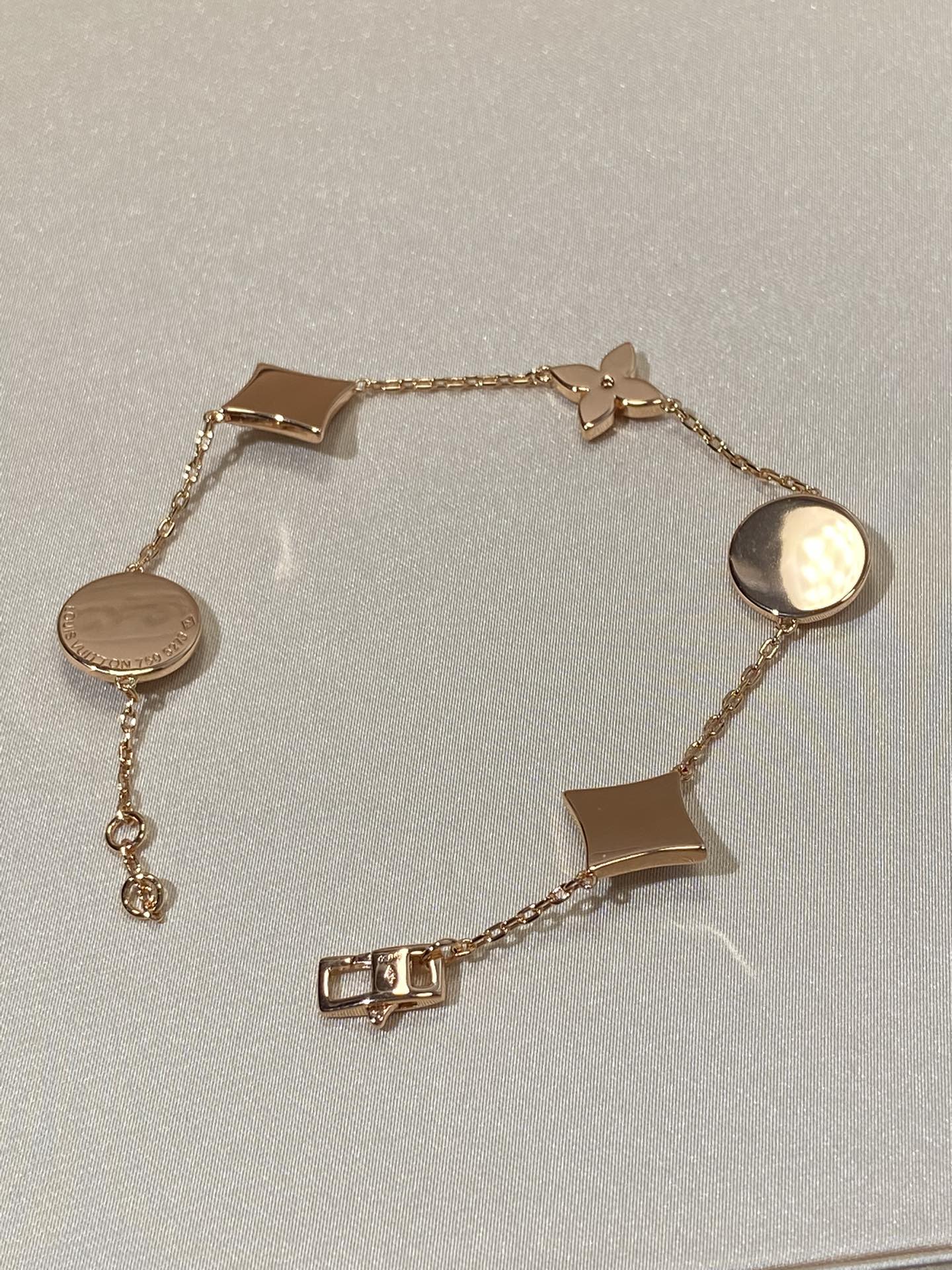 [Eterna Jewels]STERN UND SONNE 5 MOTIV PERLMUTT ROSÉGOLD-ARMBAND