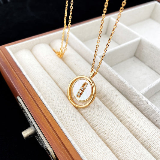 [Eterna Jewels]LUCKY MOVE MOP ROSÉGOLD HALSKEΤΤΕ