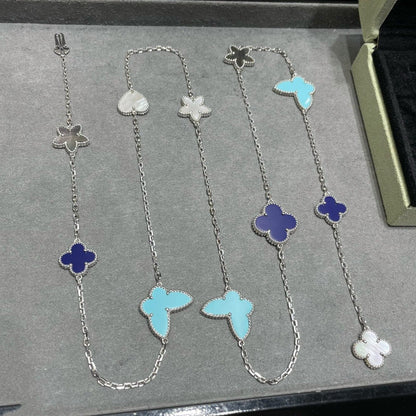 [Eterna Jewels]LUCKY CLOVER SILVER 11 MOTIF-HALSKETTE