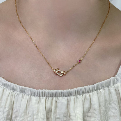 [Eterna Jewels]FORCE 10 DIAMANT ROSÉGOLD-HALSKETTE