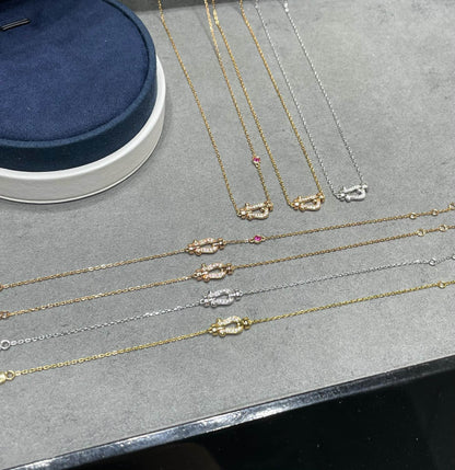 [Eterna Jewels]FORCE 10 DIAMANT ROSÉGOLD-HALSKETTE
