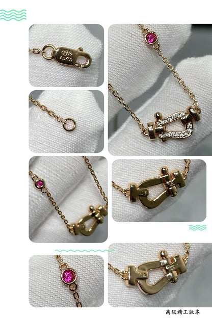 [Eterna Jewels]FORCE 10 DIAMANT ROSÉGOLD-HALSKETTE