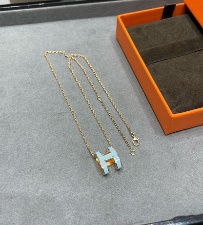 [Eterna Jewels]POP H スカイブルーネックレス