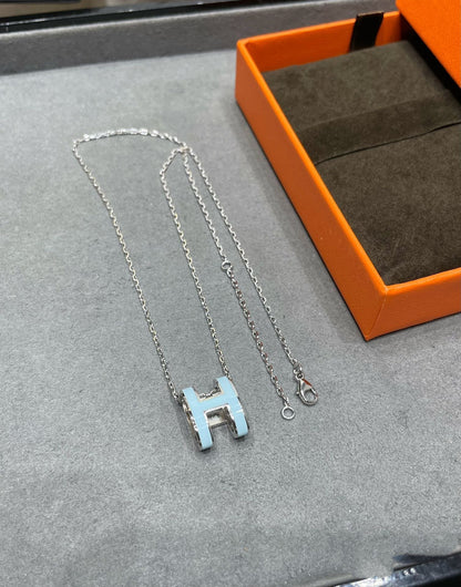 [Eterna Jewels]POP H スカイブルーネックレス