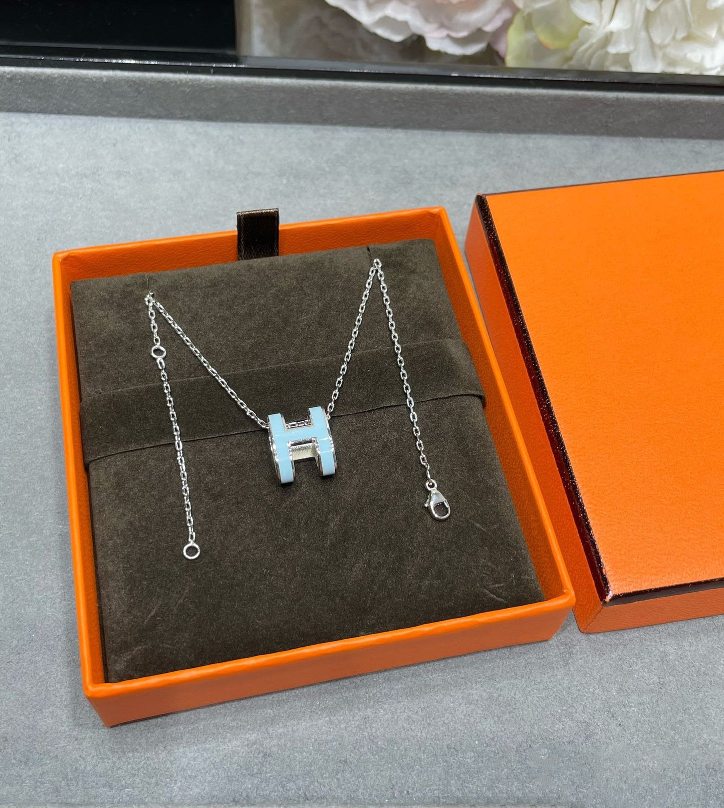 [Eterna Jewels]POP H スカイブルーネックレス