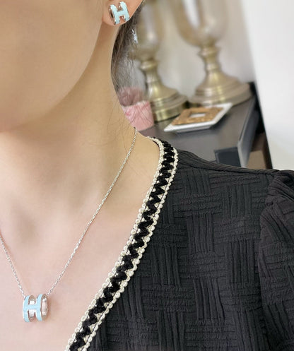 [Eterna Jewels]POP H HIMMELBLAUE OHRSTECKER