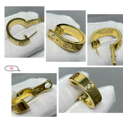 [Eterna Jewels]LIEBE 5.5MM 1 DIAMANT OHRRINGE