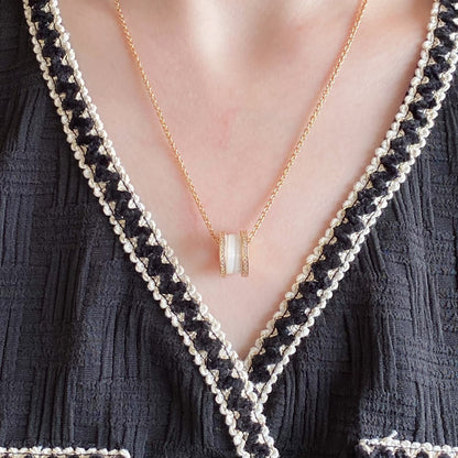 [Eterna Jewels] ZERO 1 DIAMOND CERAMIC NECKLACE