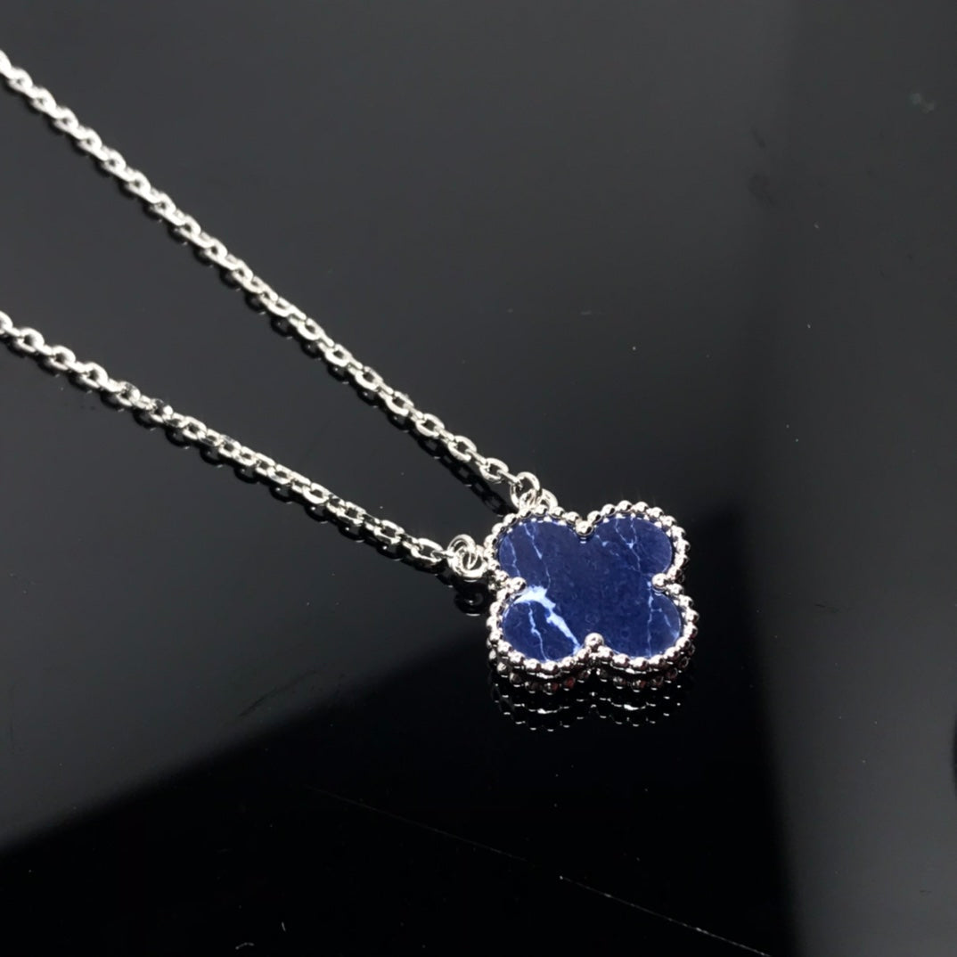 [Eterna Jewels]KLEE PIETERSIT SILBER LANGE HALSKETTE