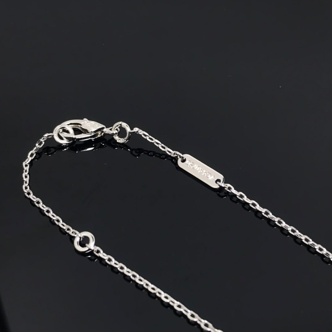 [Eterna Jewels]KLEE PIETERSIT SILBER LANGE HALSKETTE