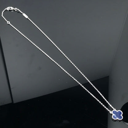 [Eterna Jewels]KLEE PIETERSIT SILBER LANGE HALSKETTE