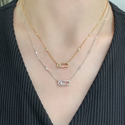 [Eterna Jewels]MOVE UNO DIAMANT-HALSKETTE