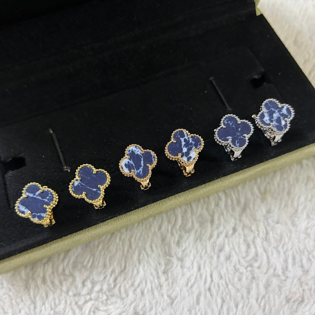 [Eterna Jewels]KLEEBRE-PIETERSIT-OHRSTECKER, MITTELGROSS