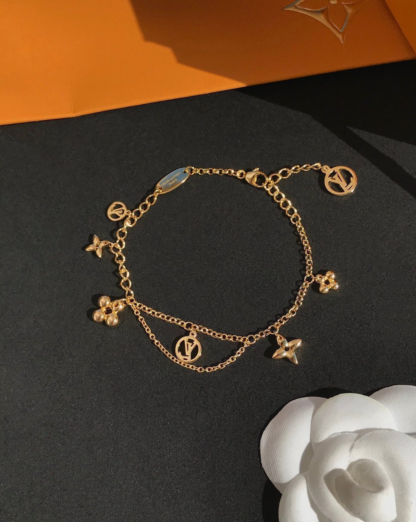 [Eterna Jewels]BLOOMING PINK GOLD MOP ARMBAND
