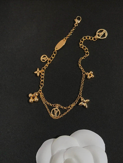 [Eterna Jewels]BLOOMING PINK GOLD MOP ARMBAND