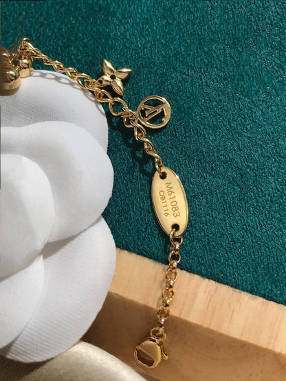 [Eterna Jewels]BLOOMING PINK GOLD MOP ARMBAND