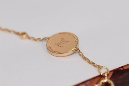 [Eterna Jewels]ARMBAND "STERN UND SONNE" MIT 4 MOTIVEN, ROSÉGOLD UND MALACHIT