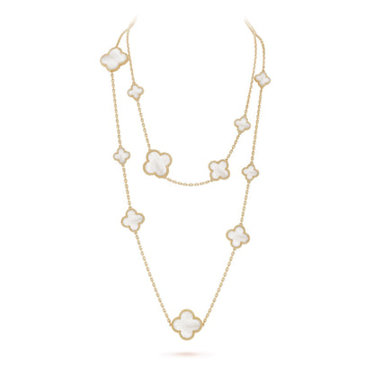 [Eterna Jewels]KLEE 16 MOTIV WEISSES PERLMUTT GOLDHALSKEТTE