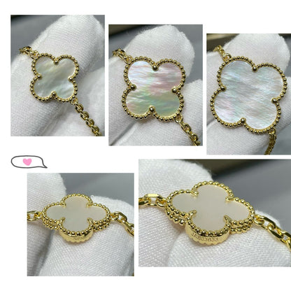 [Eterna Jewels]KLEE 16 MOTIV WEISSES PERLMUTT GOLDHALSKEТTE