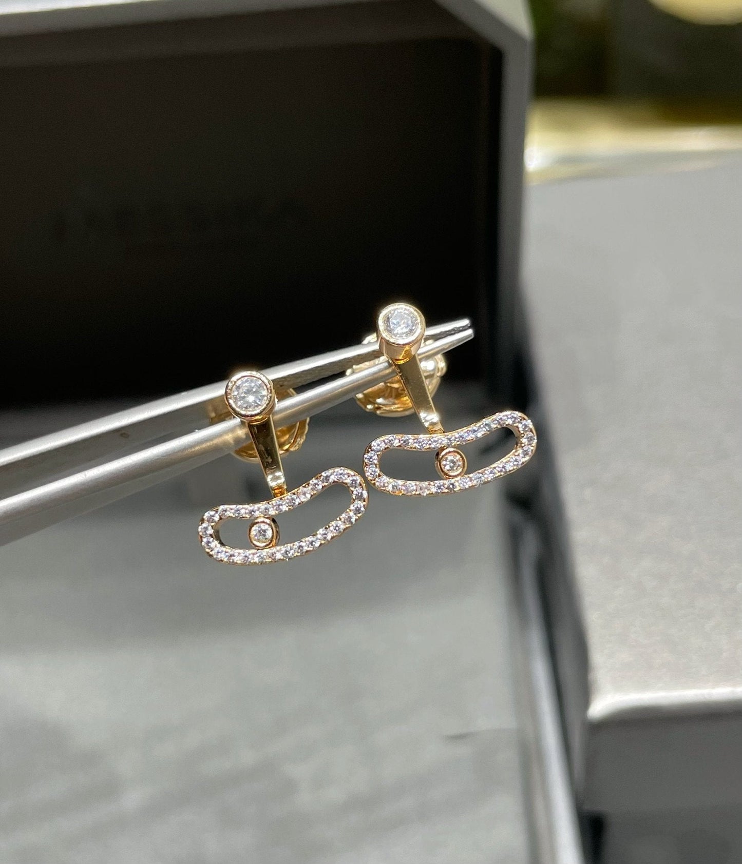 [Eterna Jewels]MOVE UNO OHRRINGE AUS ROSÉGOLD MIT DIAMANTEN