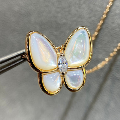 [Eterna Jewels]SCHMETTERLING MOP DIAMANT HALSKETTE