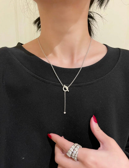 [Eterna Jewels]FINESSE SILBER DIAMANTEN HALSKETTE