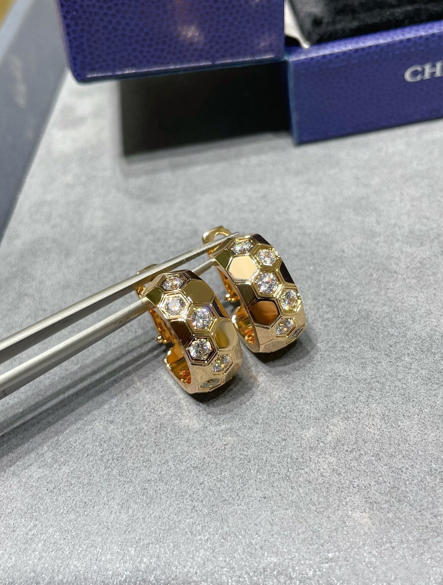[Eterna Jewels]BEE LOVE DIAMOND CREOLEN