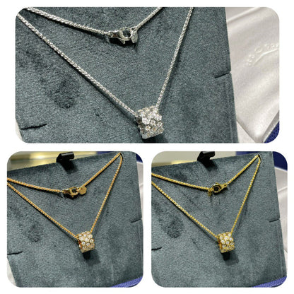 [Eterna Jewels]BEE LOVE DIAMOND PAVED 3 REIHEN HALSKETTE