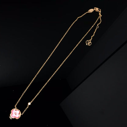 [Eterna Jewels]COLOR BLOSSOM PINK MOP SUN GOLD HALSKETTE