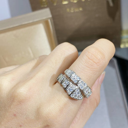 [Eterna Jewels]SERPENTI RING SILBER DIAMANTEN BESETZT