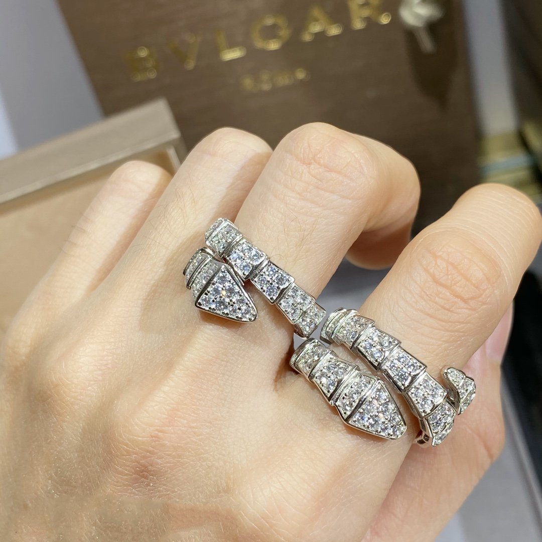 [Eterna Jewels]SERPENTI RING SILBER DIAMANTEN BESETZT