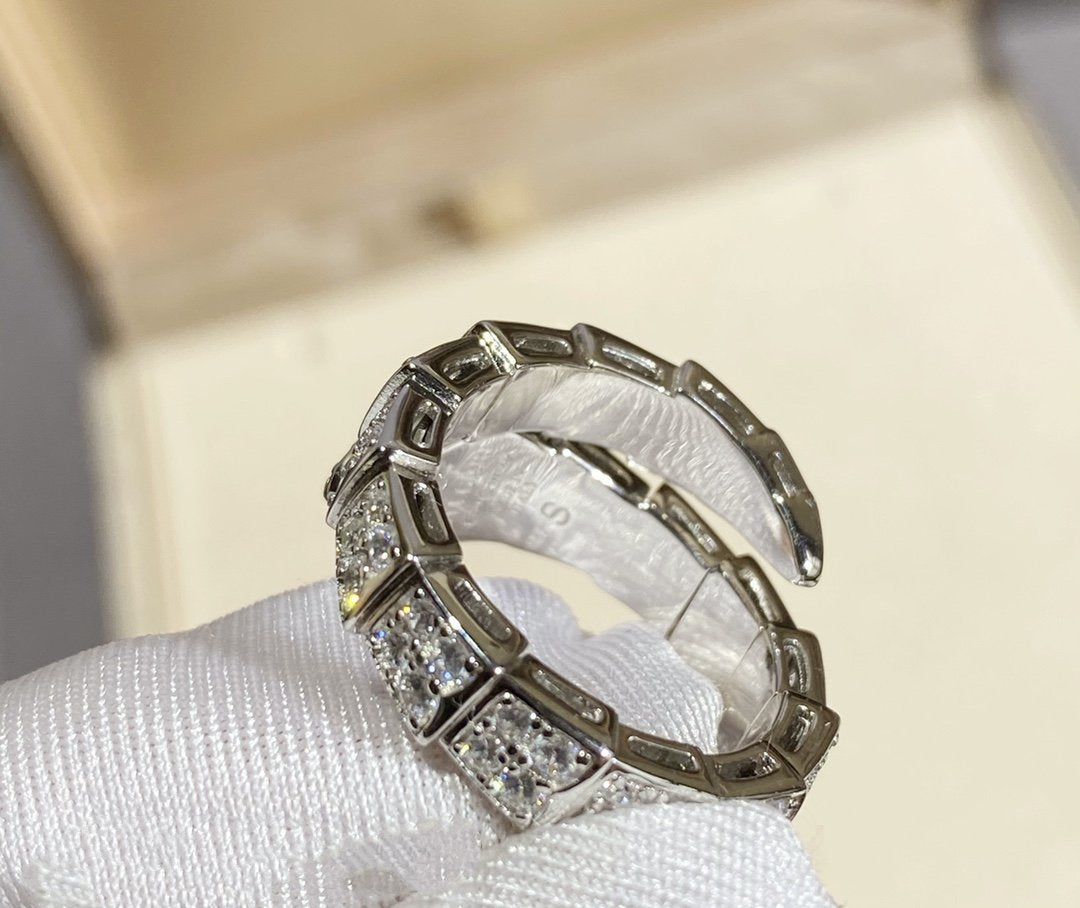 [Eterna Jewels]SERPENTI RING SILBER DIAMANTEN BESETZT