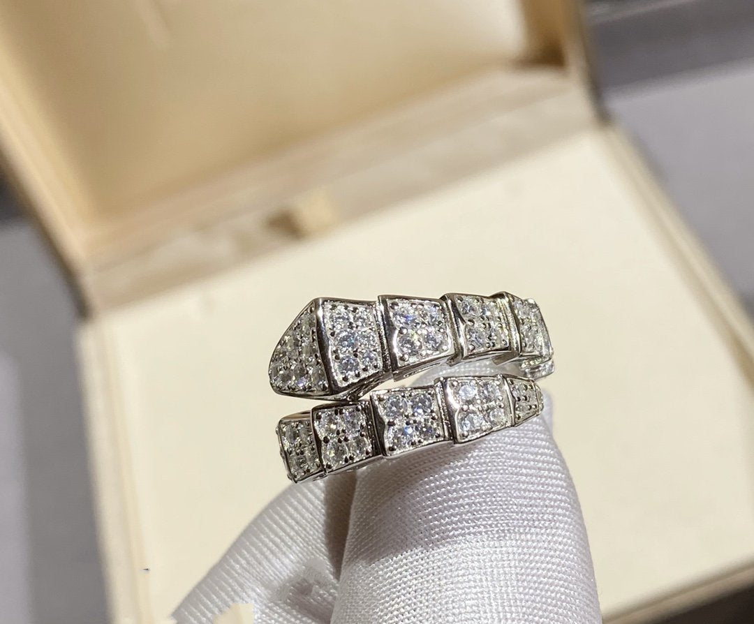 [Eterna Jewels]SERPENTI RING SILBER DIAMANTEN BESETZT