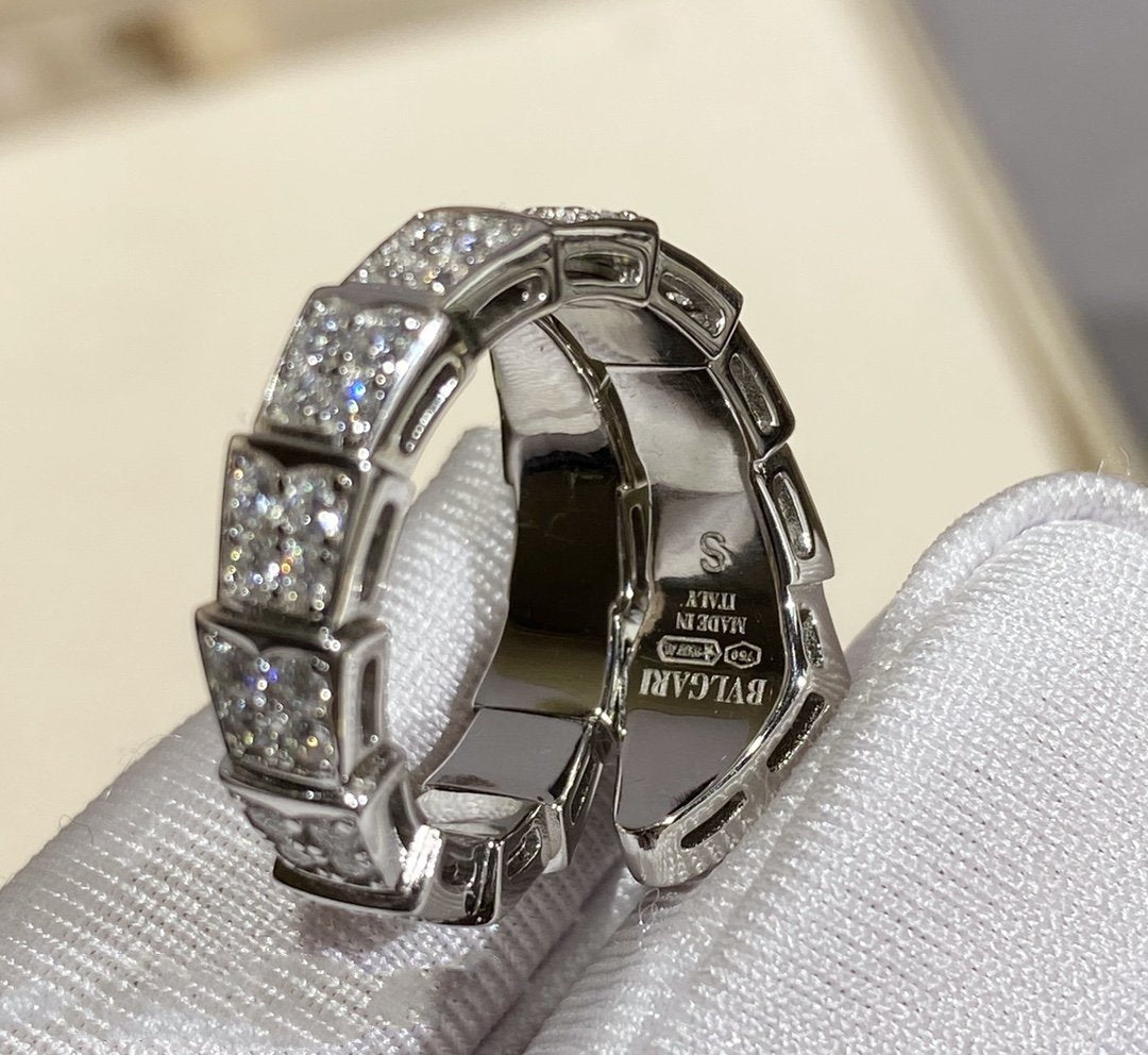 [Eterna Jewels]SERPENTI RING SILBER DIAMANTEN BESETZT