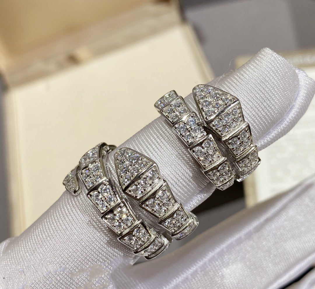 [Eterna Jewels]SERPENTI RING SILBER DIAMANTEN BESETZT