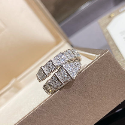 [Eterna Jewels]SERPENTI RING SILBER DIAMANTEN BESETZT